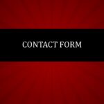 Red box with contact form written